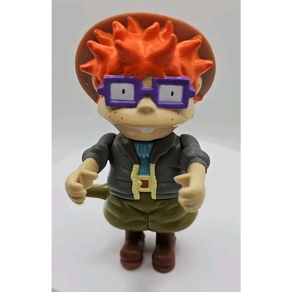 VTG 1998 Safari Chuckie 3.75" Burger King Wind-Up Action Figure Rugrats Movie